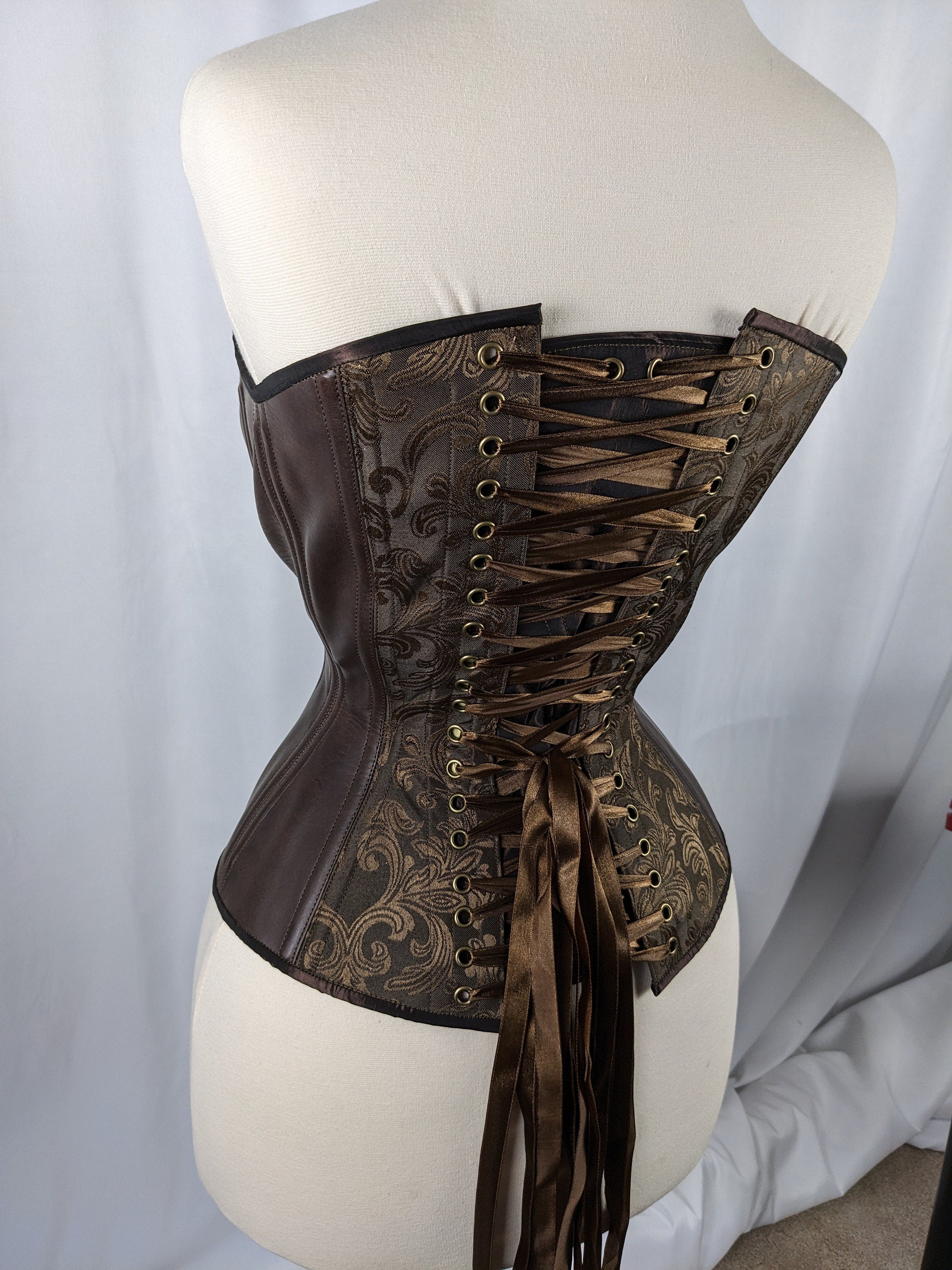 New Steampunk steel boned selling corset