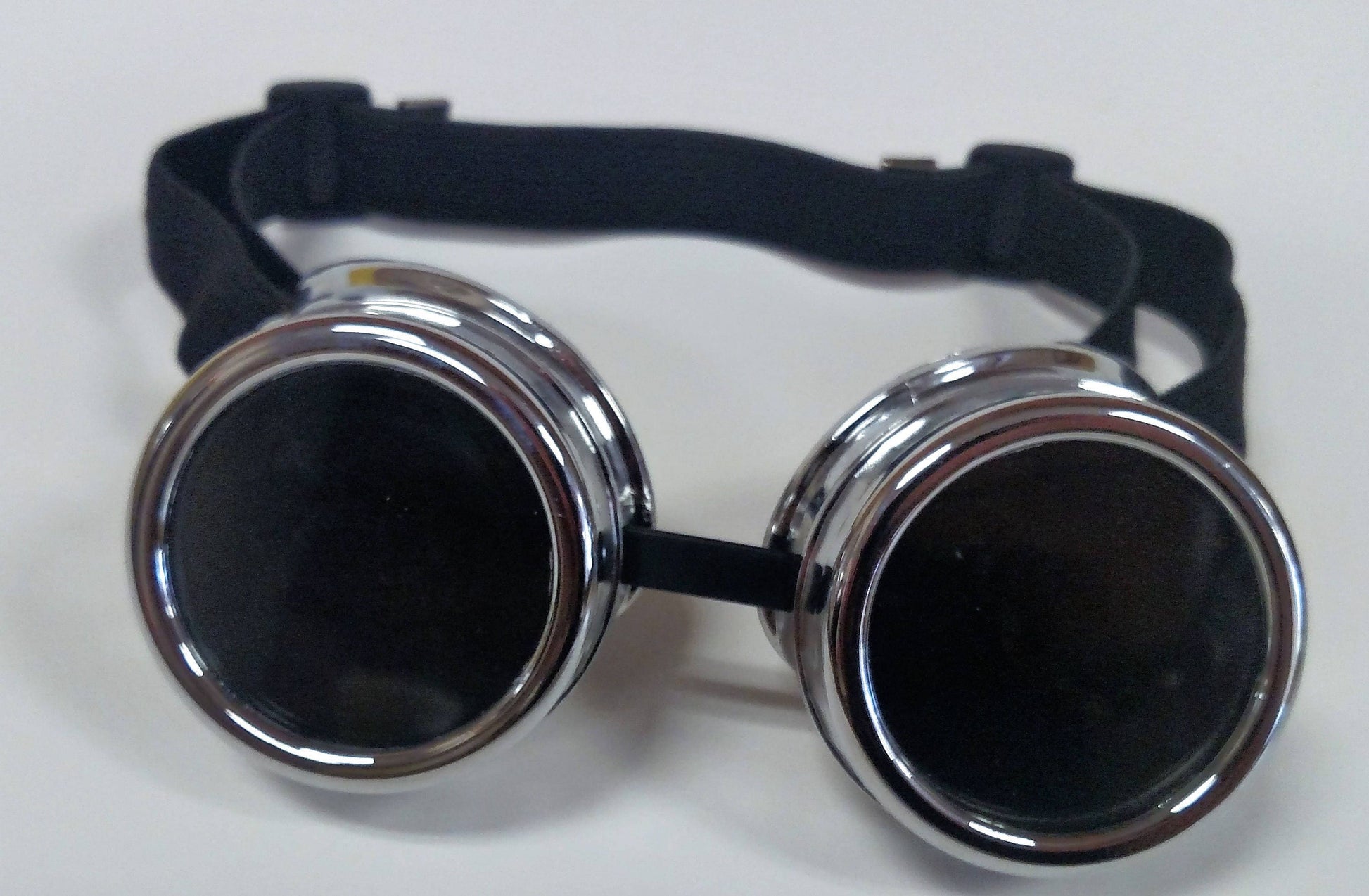 Silver Steampunk Goth Goggles