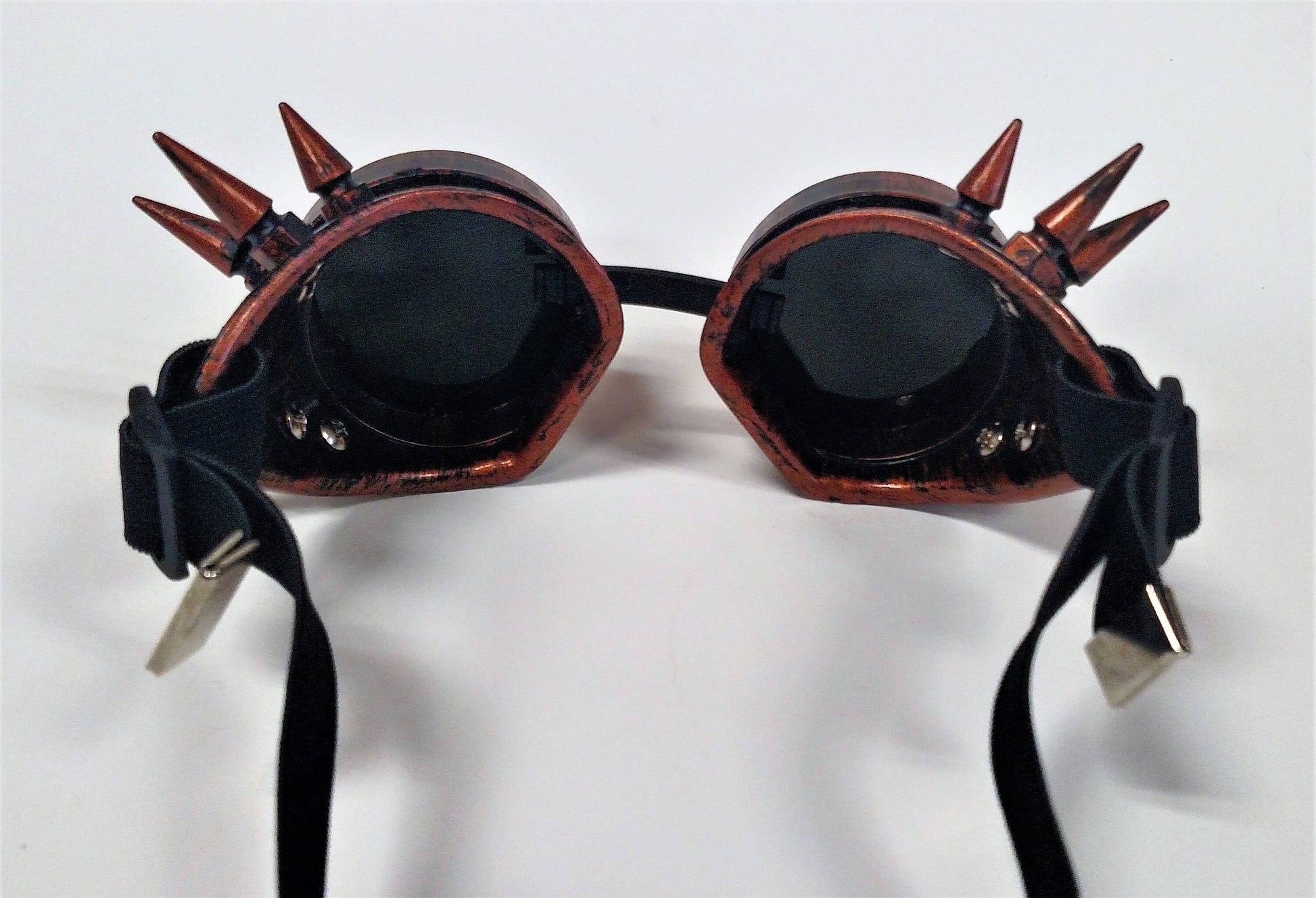 Steampunk Goggles Copper Spiked Goth Cyber Costume Accessory Party Gif –  FUNsational Finds