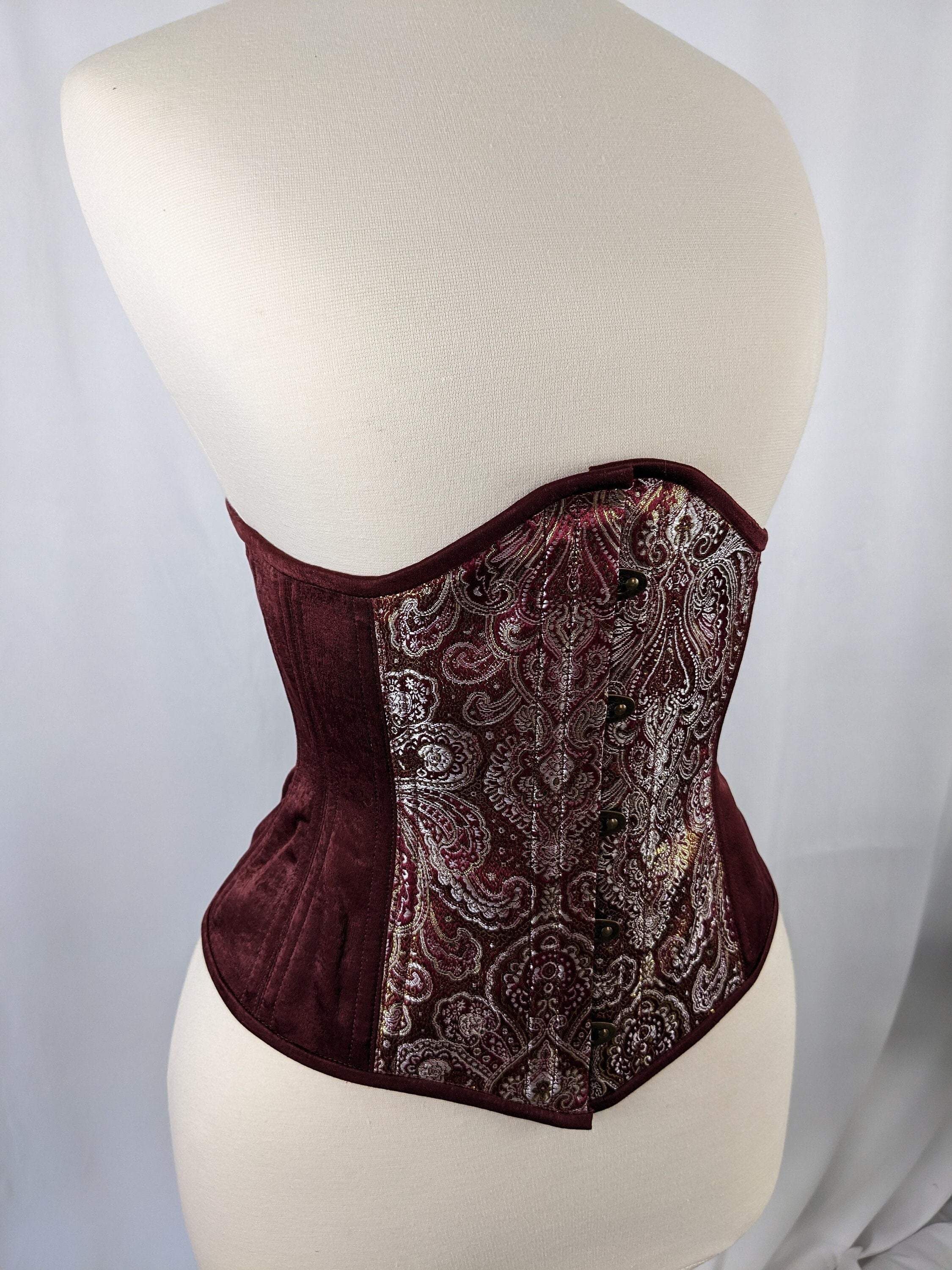 Authentic Underbust Brocade Corset 22